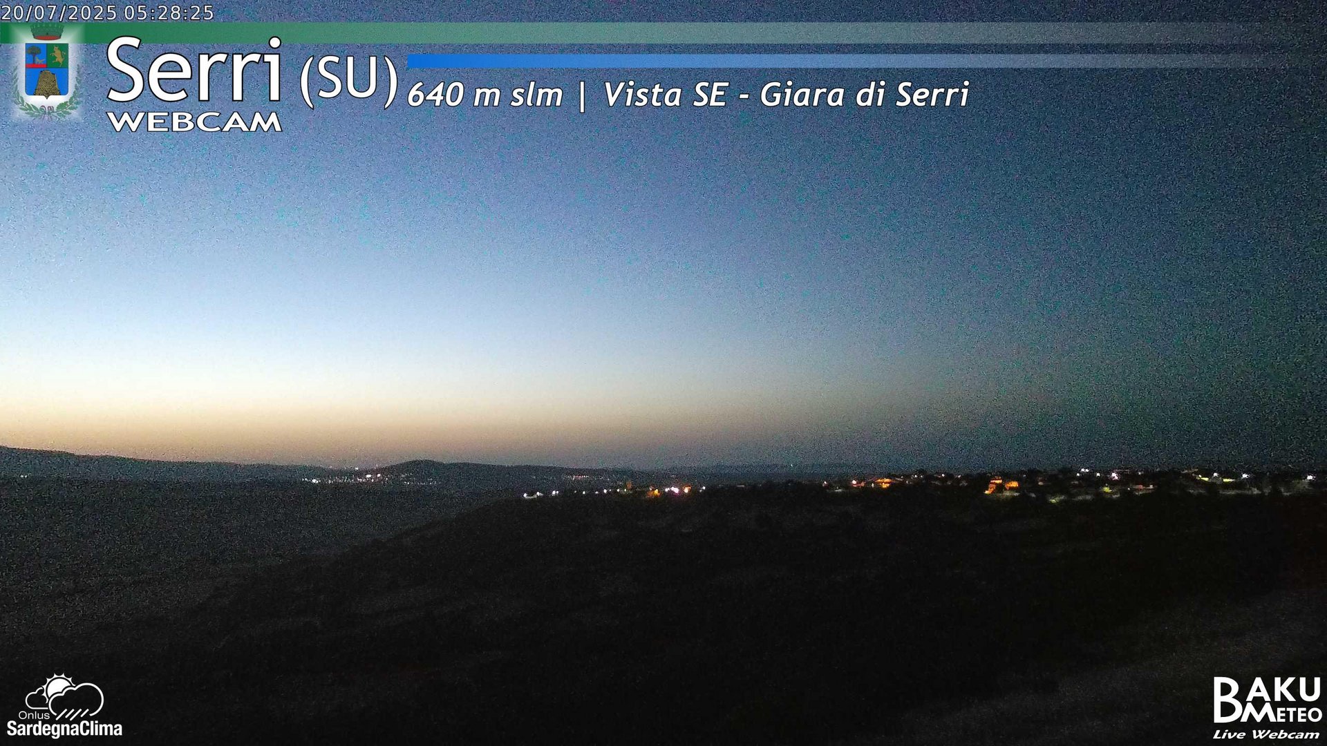 time-lapse frame, Serri webcam