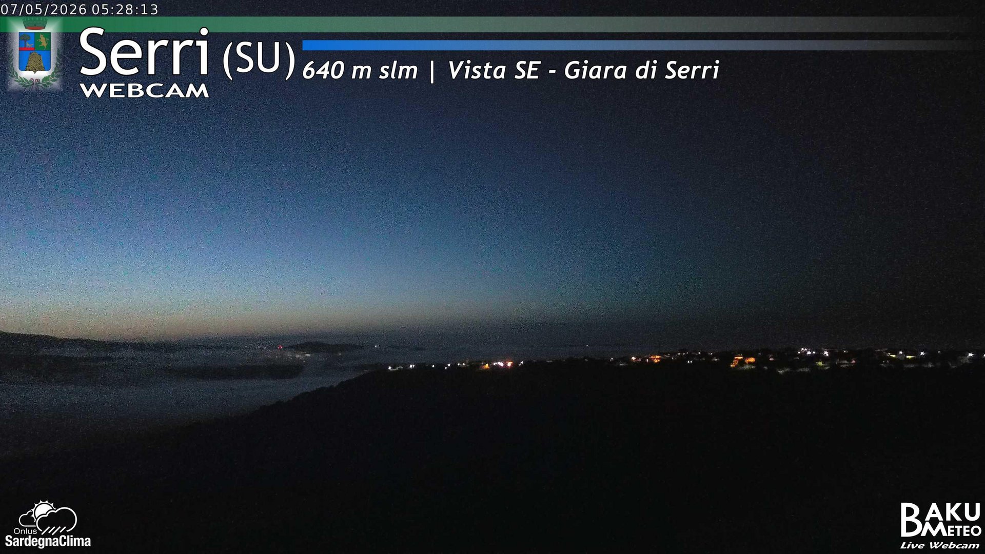 time-lapse frame, Serri webcam