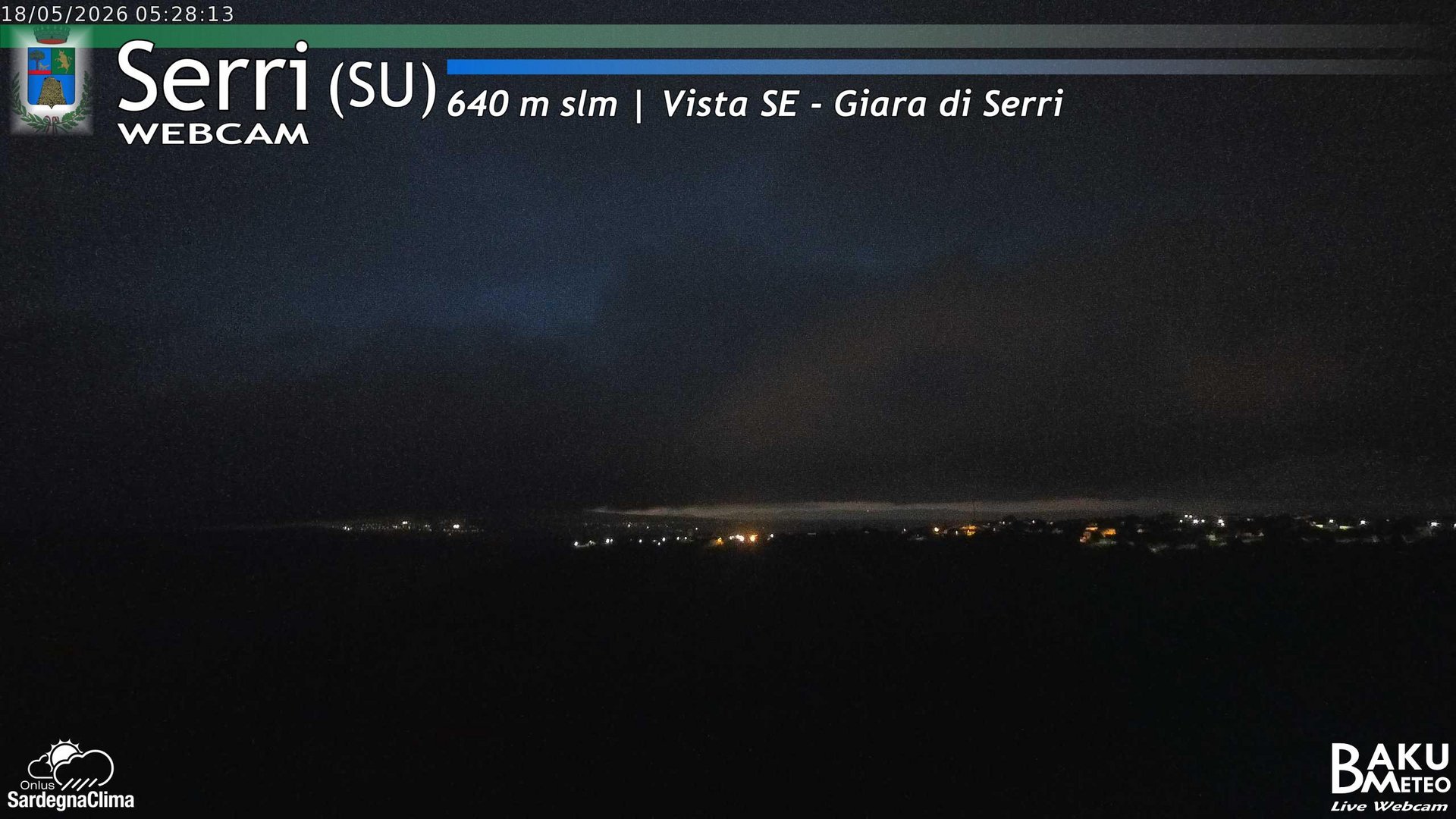 time-lapse frame, Serri webcam
