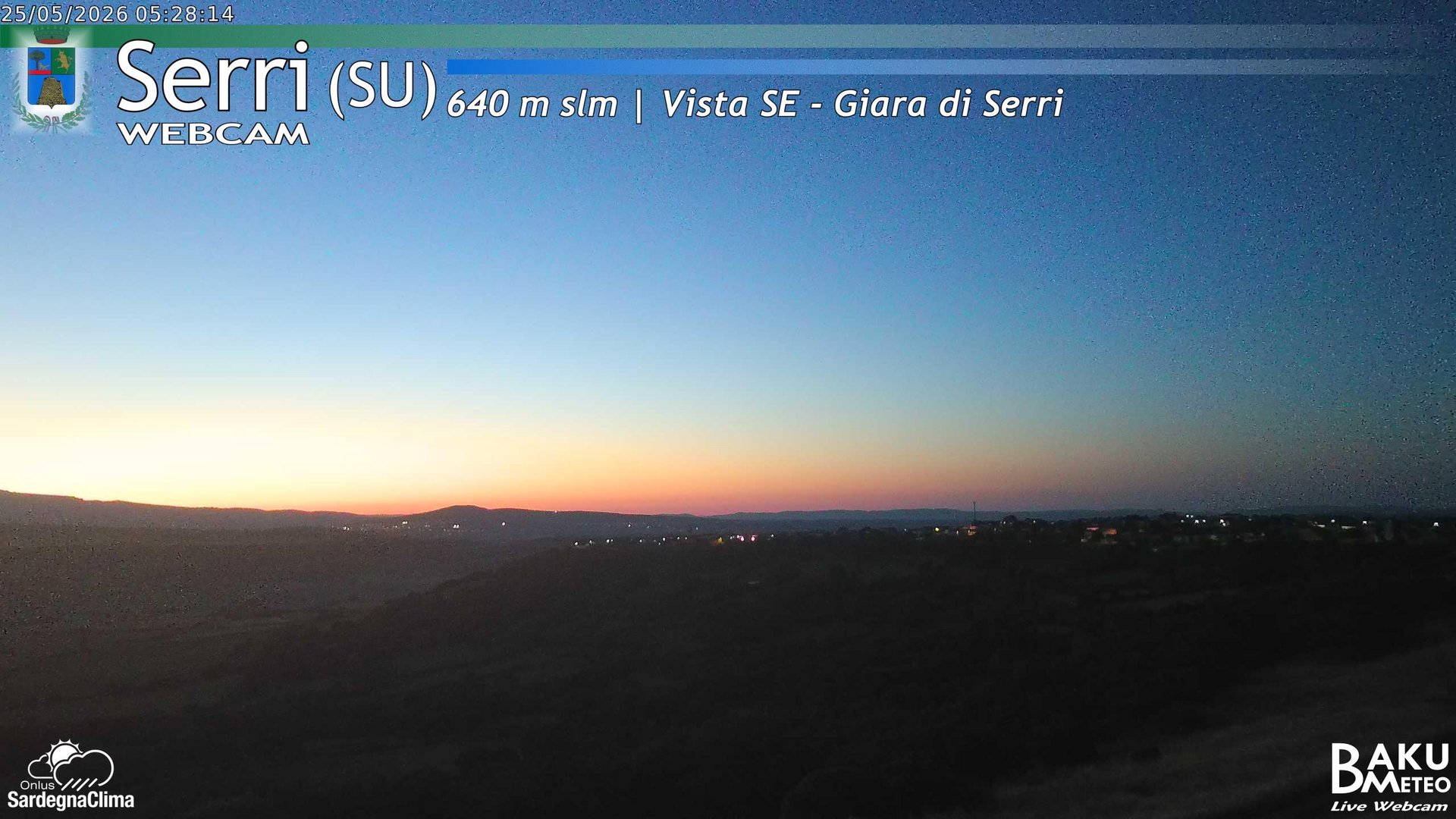 time-lapse frame, Serri webcam