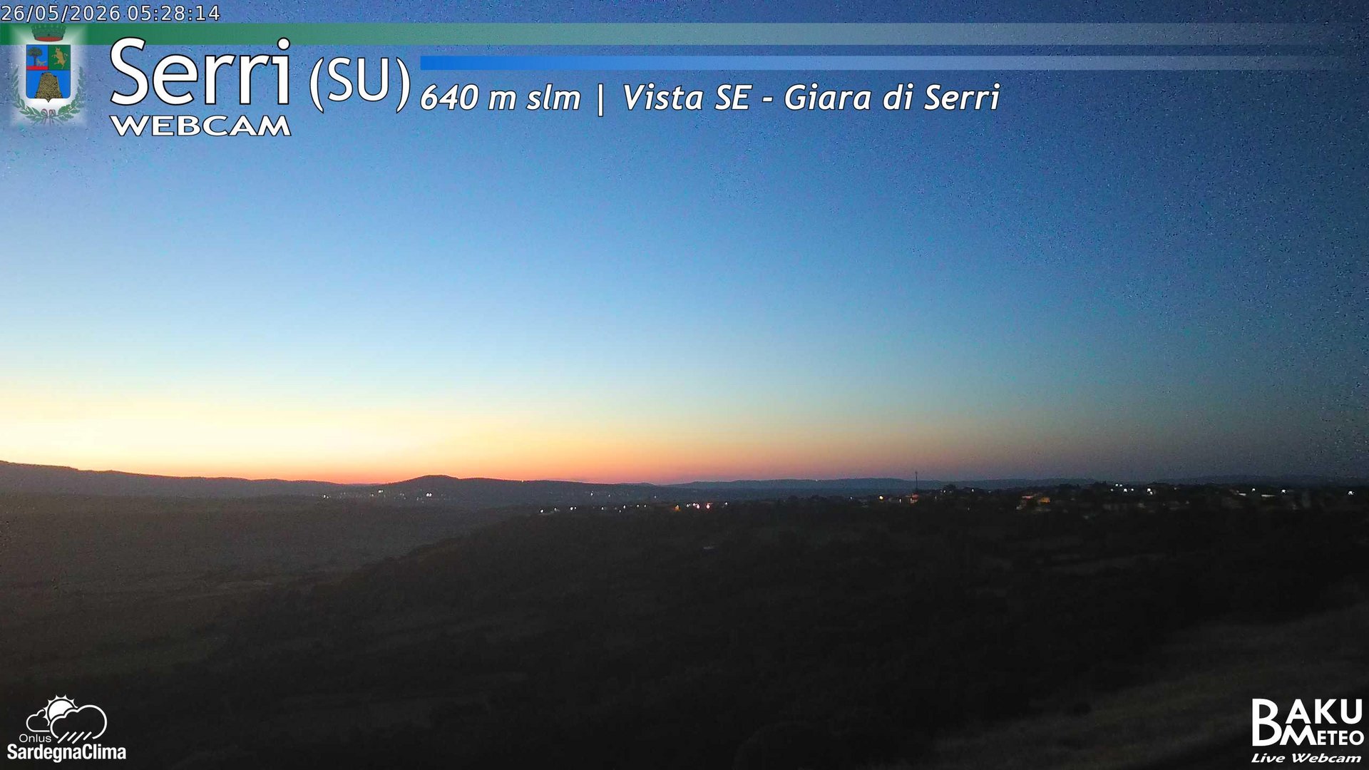 time-lapse frame, Serri webcam