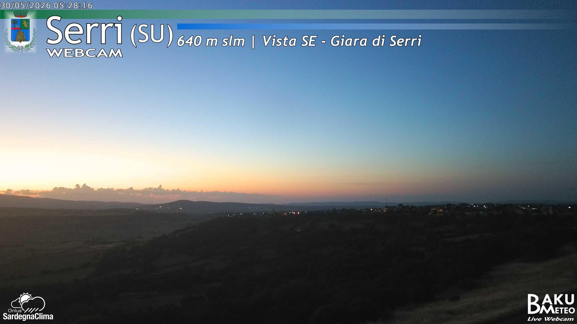 time-lapse frame, Serri webcam