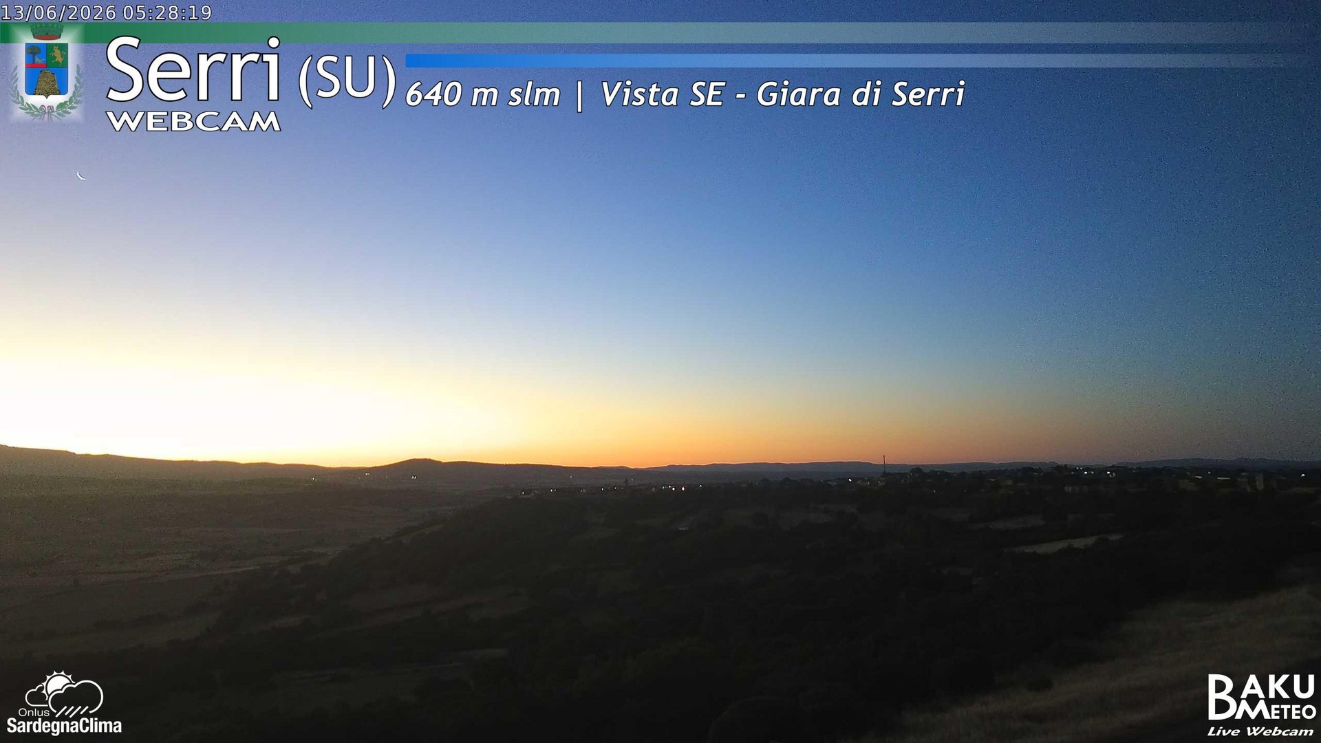 time-lapse frame, Serri webcam