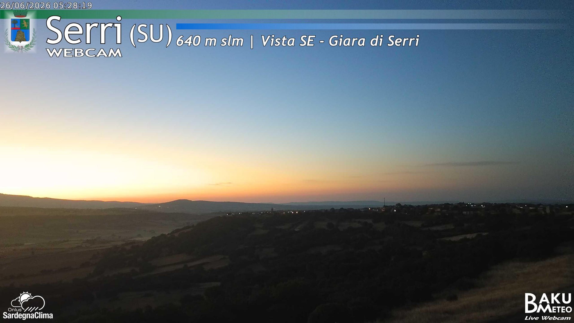time-lapse frame, Serri webcam