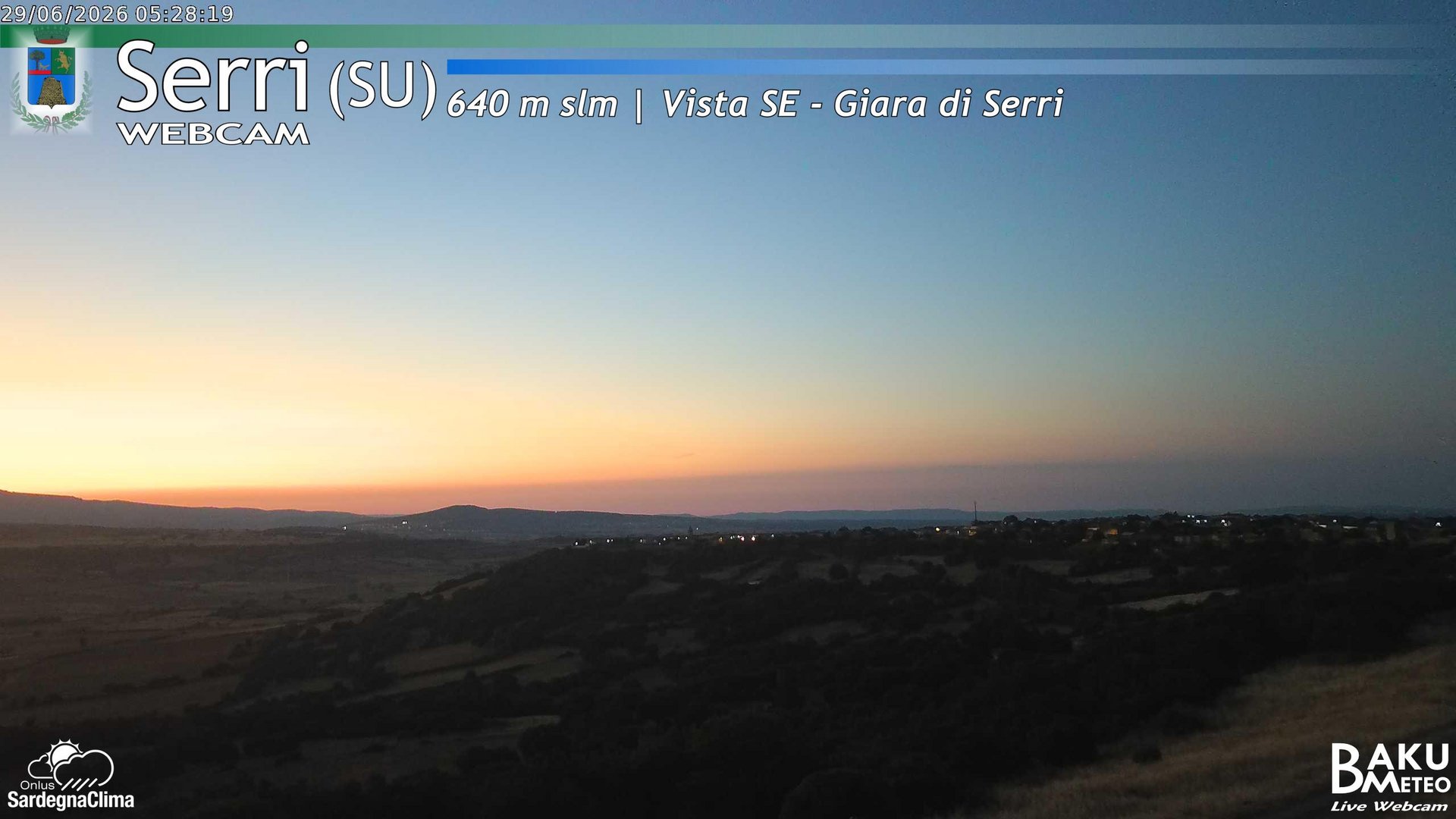 time-lapse frame, Serri webcam