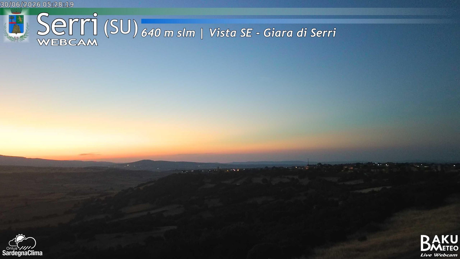 time-lapse frame, Serri webcam