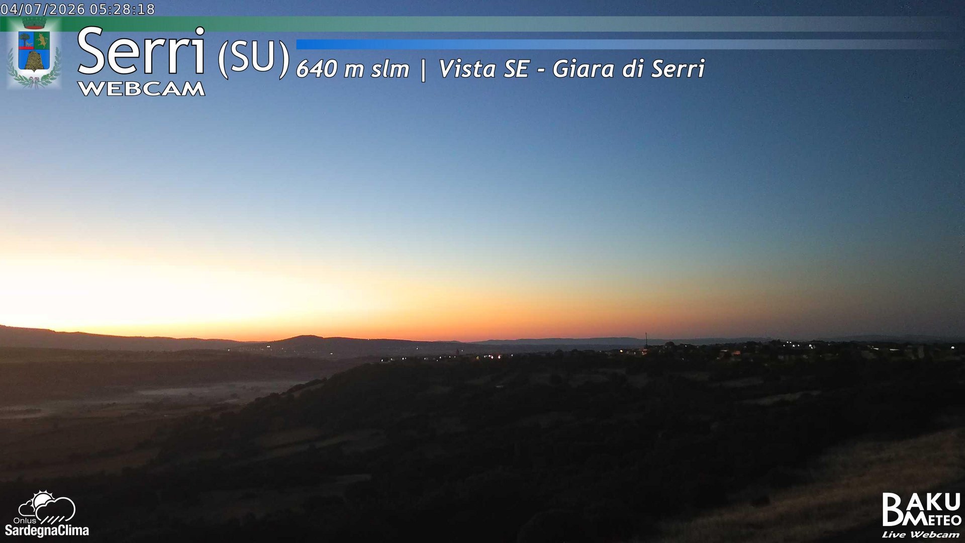 time-lapse frame, Serri webcam