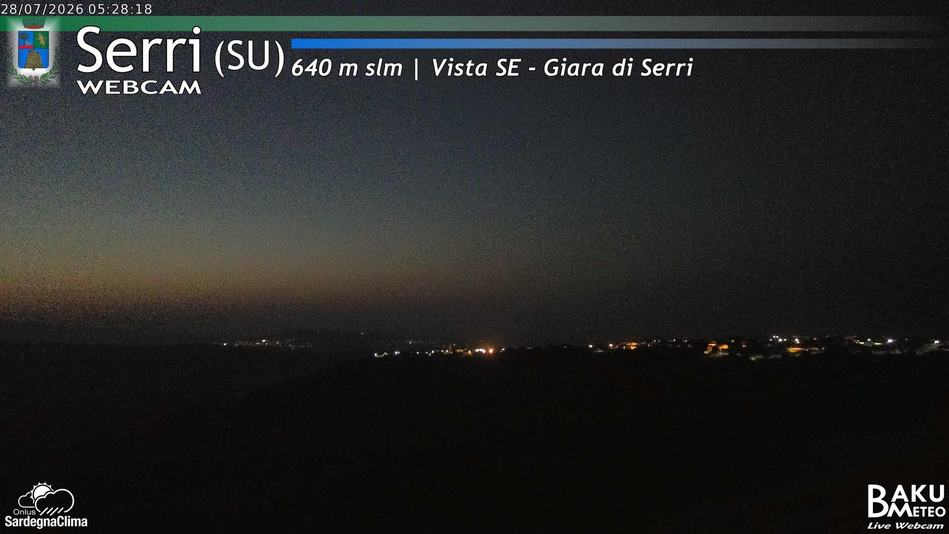 time-lapse frame, Serri webcam
