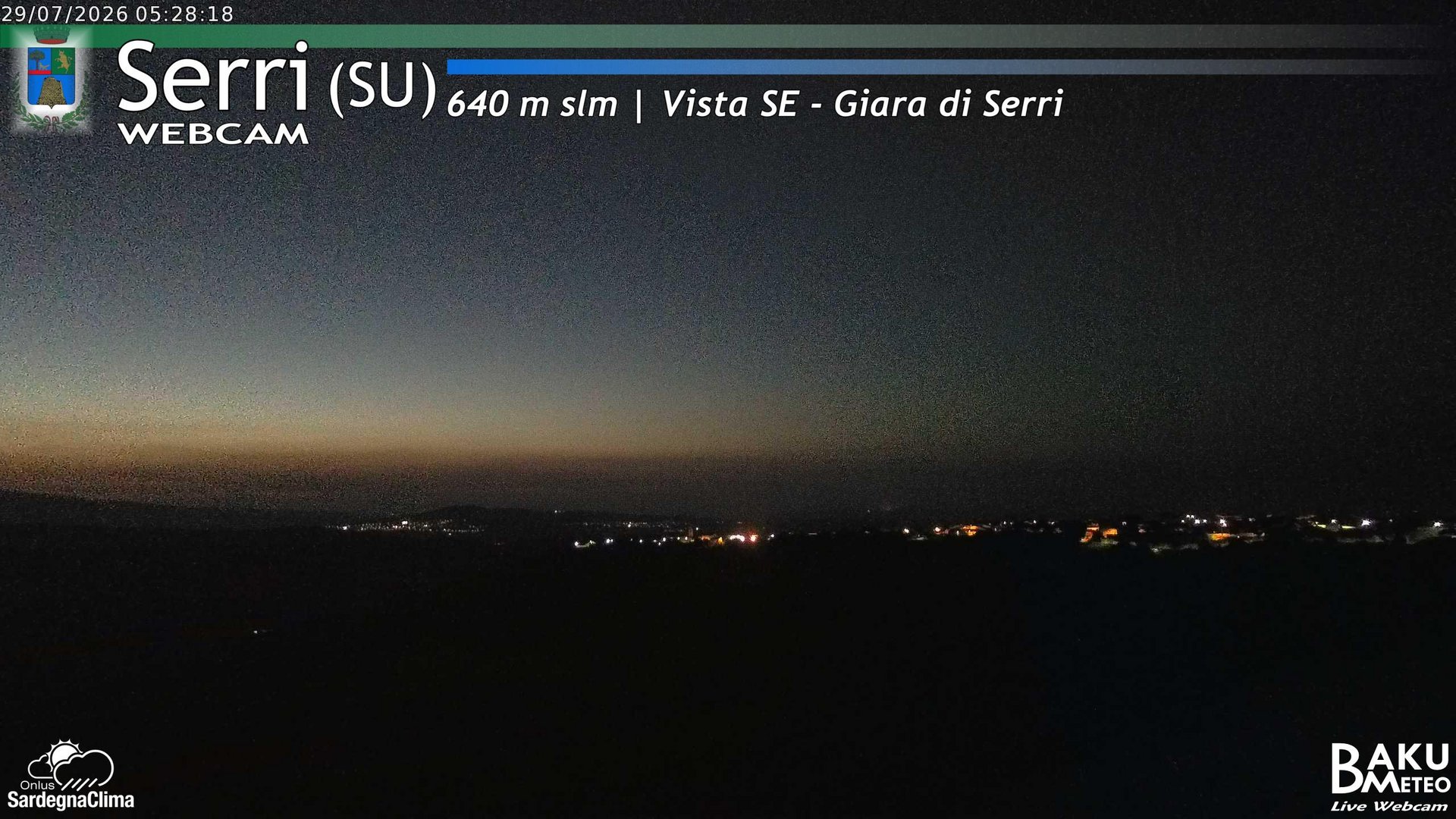 time-lapse frame, Serri webcam