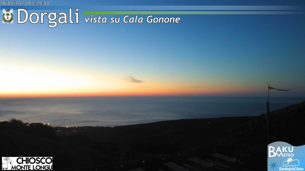 time-lapse frame, Monte Longu webcam