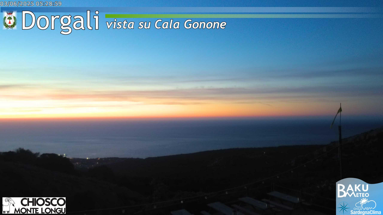 time-lapse frame, Monte Longu webcam