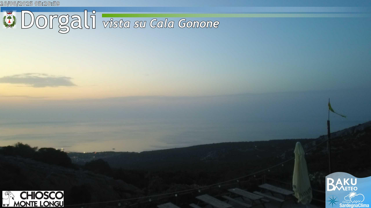 time-lapse frame, Monte Longu webcam