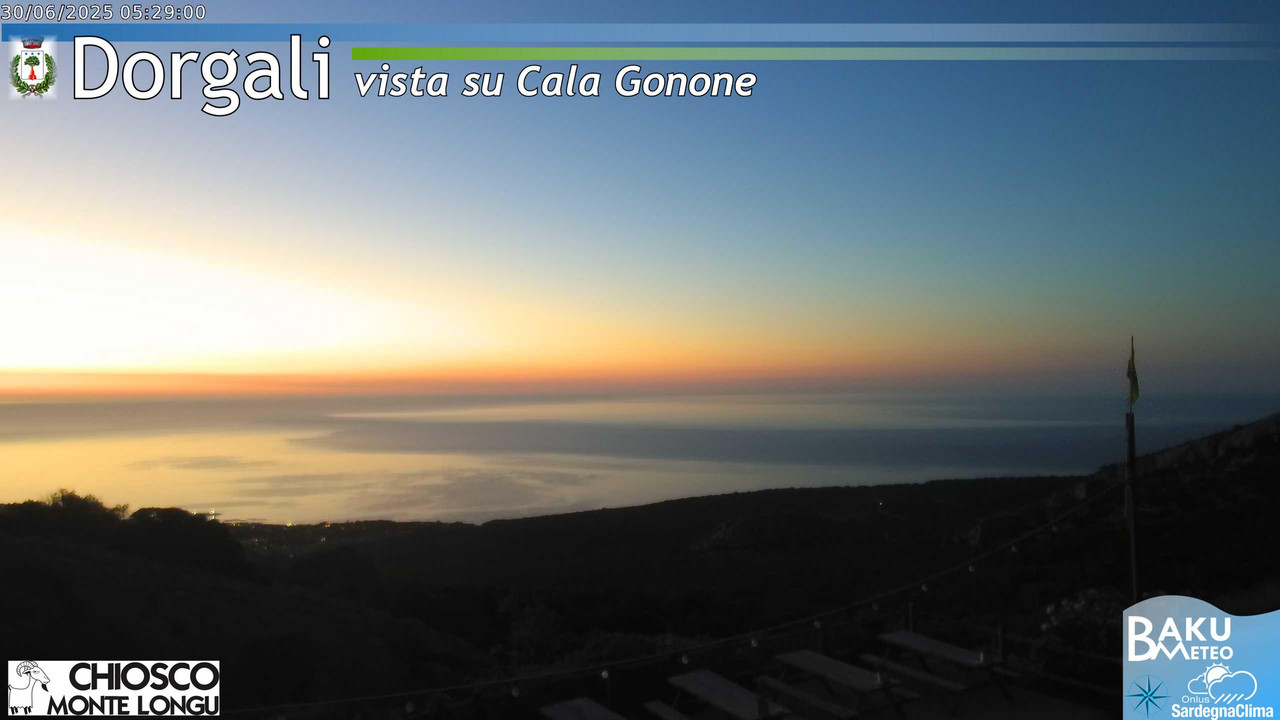time-lapse frame, Monte Longu webcam
