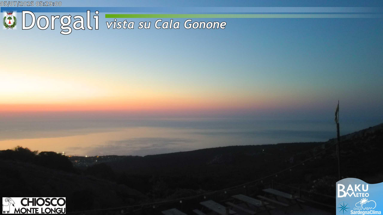 time-lapse frame, Monte Longu webcam