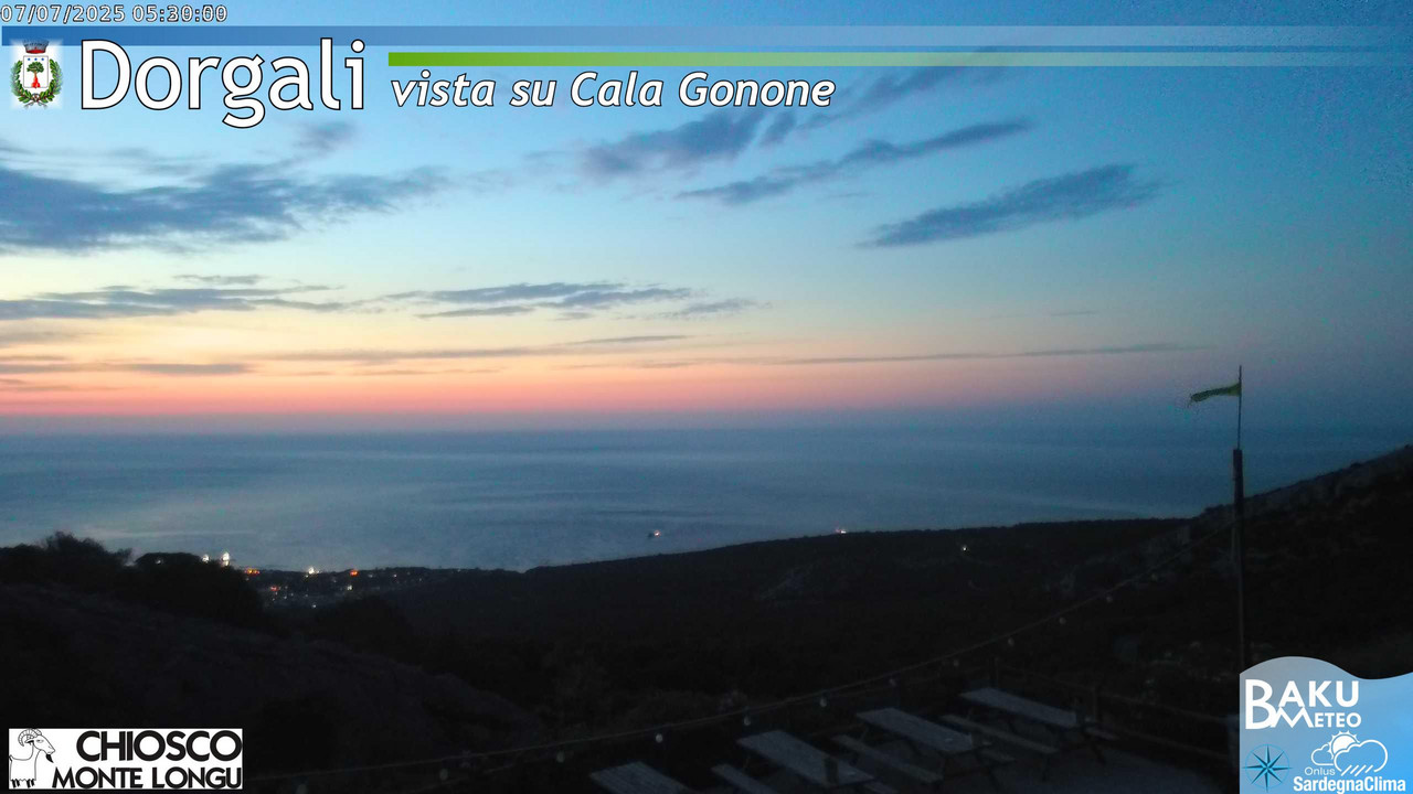 time-lapse frame, Monte Longu webcam
