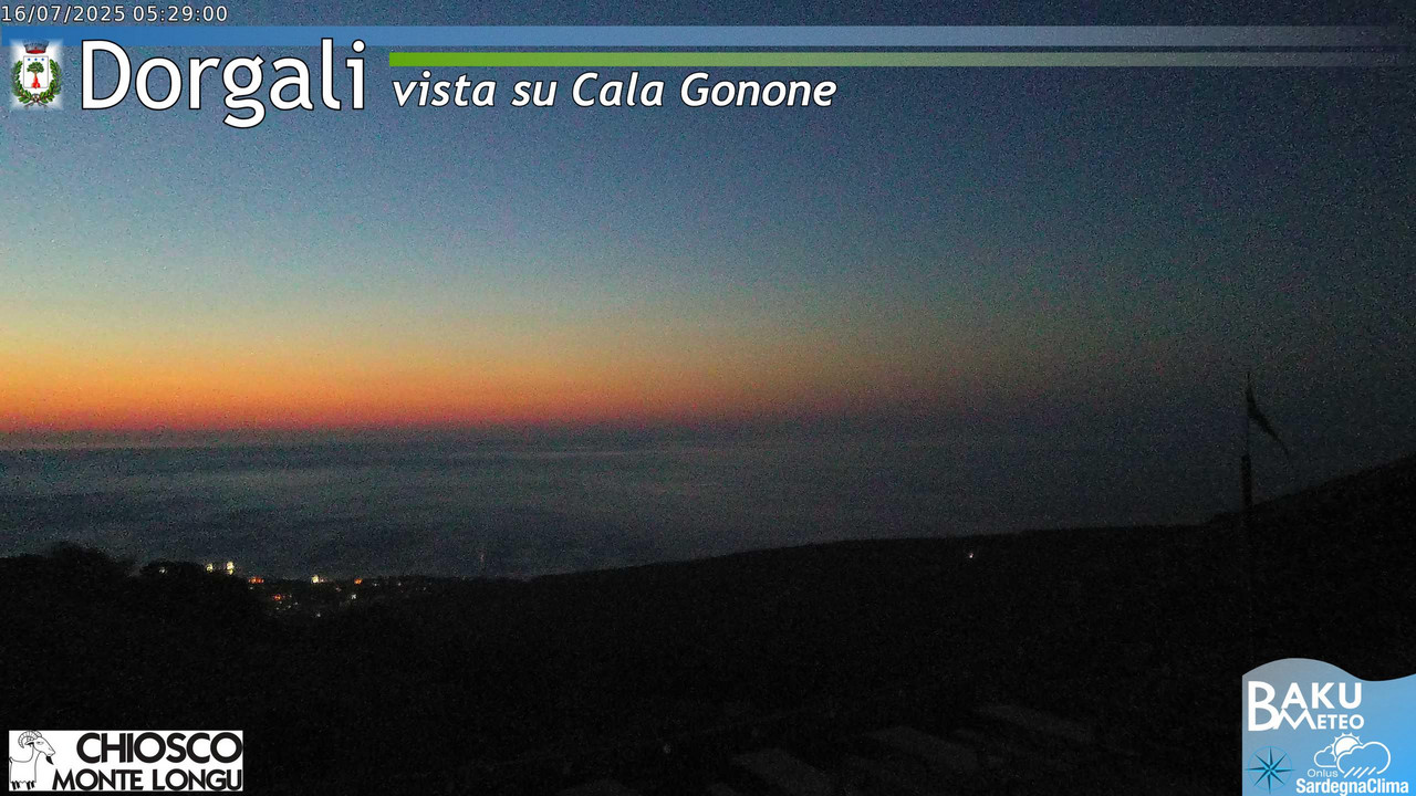 time-lapse frame, Monte Longu webcam