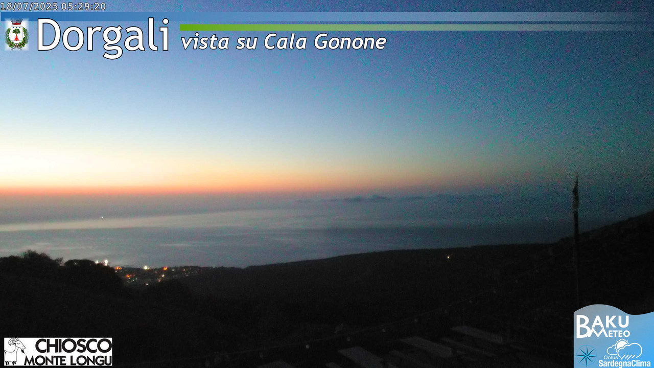 time-lapse frame, Monte Longu webcam