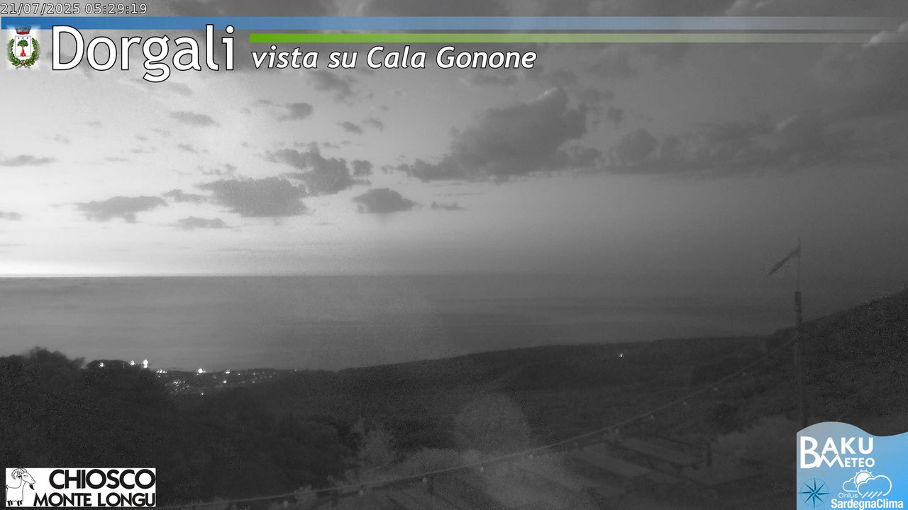 time-lapse frame, Monte Longu webcam