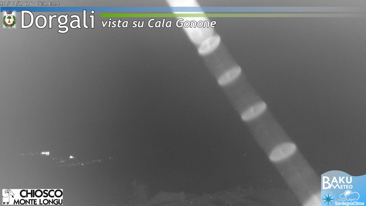 time-lapse frame, Monte Longu webcam