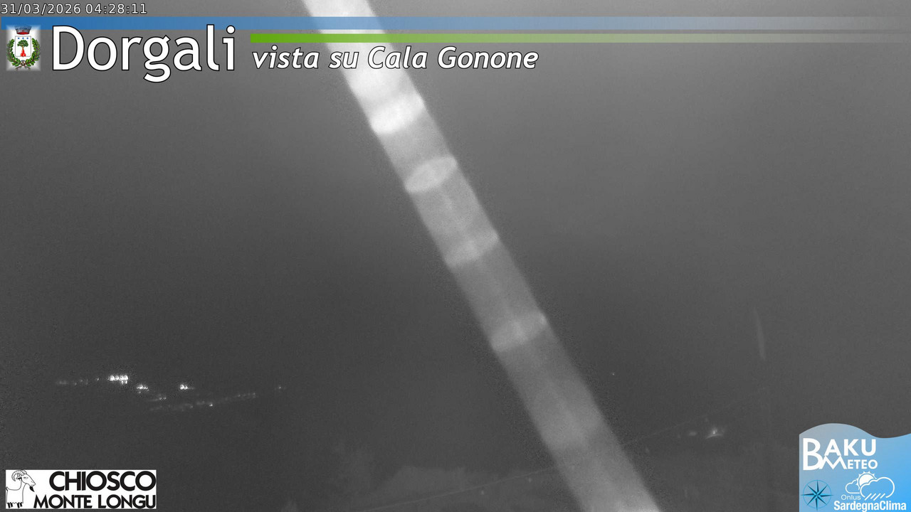 time-lapse frame, Monte Longu webcam