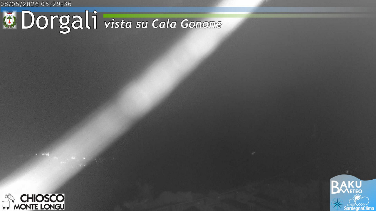 time-lapse frame, Monte Longu webcam