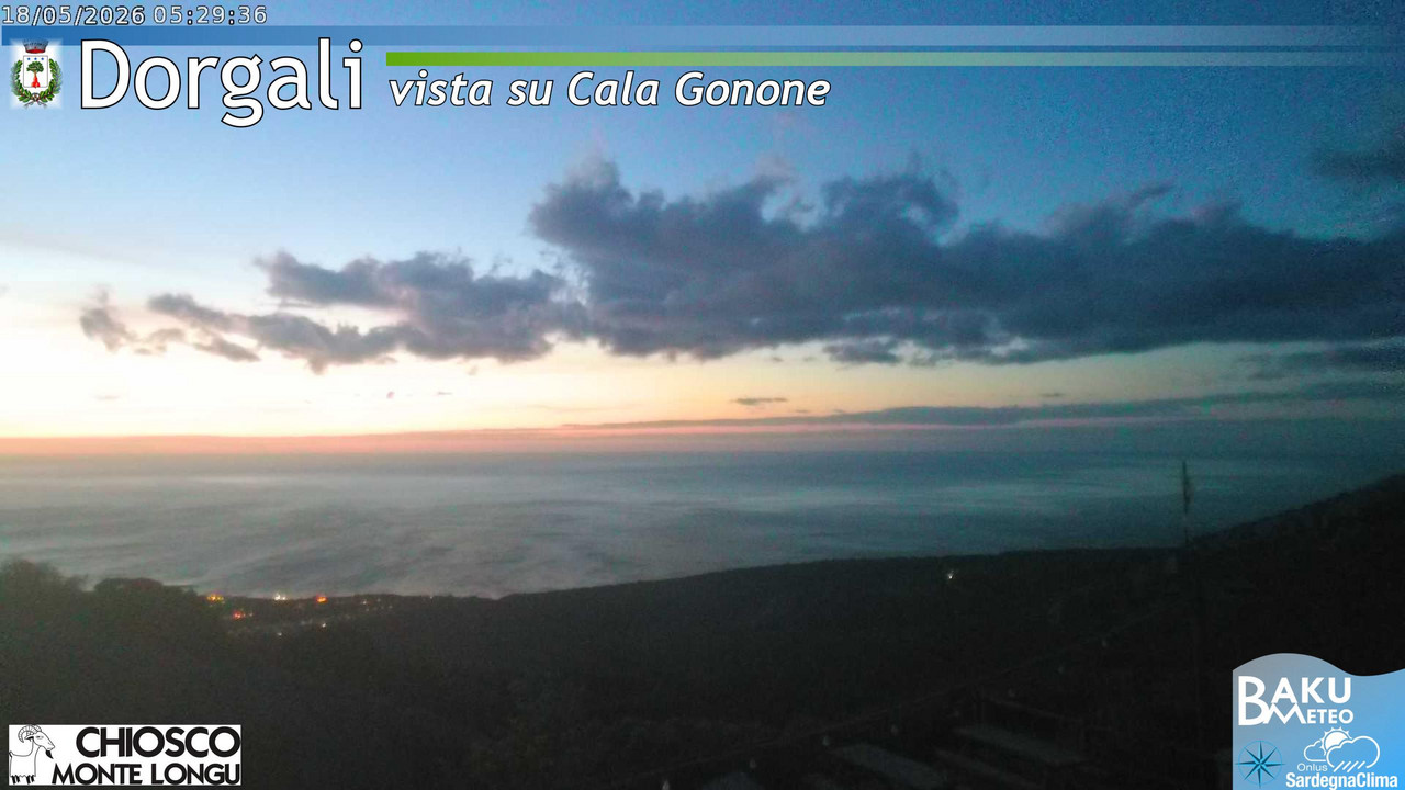 time-lapse frame, Monte Longu webcam