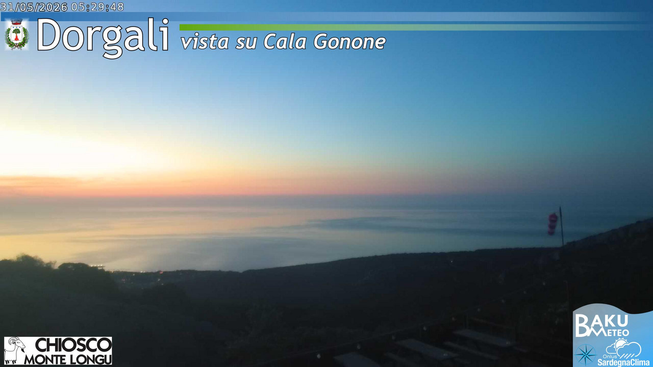 time-lapse frame, Monte Longu webcam