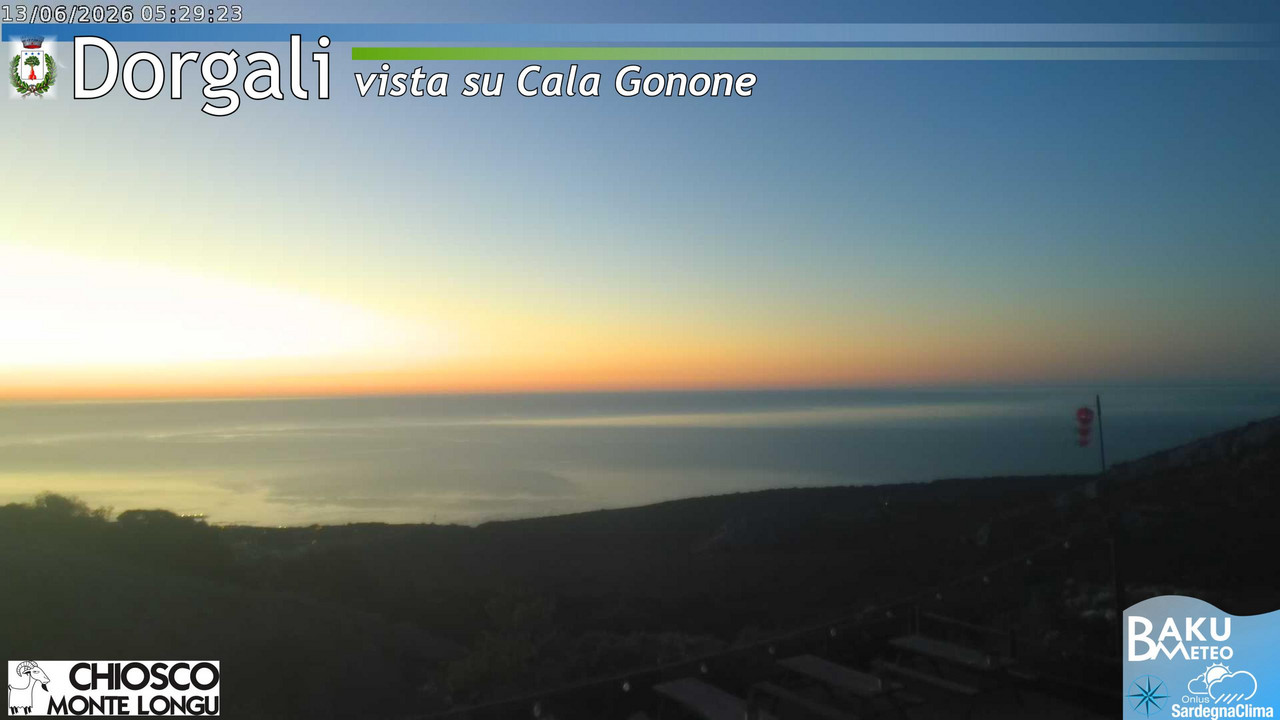 time-lapse frame, Monte Longu webcam