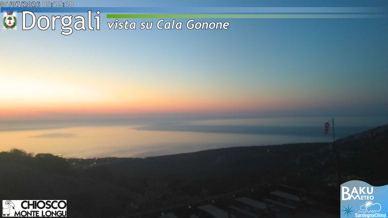 time-lapse frame, Monte Longu webcam