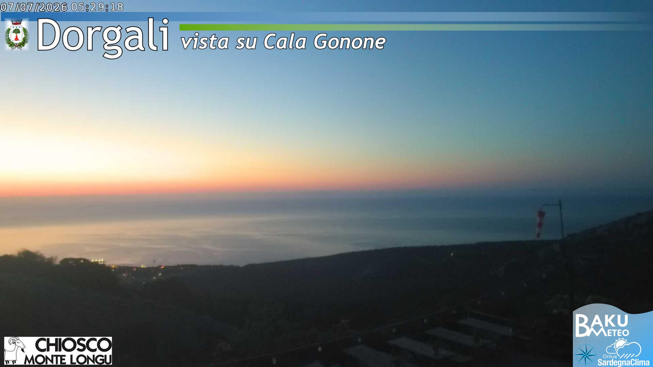 time-lapse frame, Monte Longu webcam
