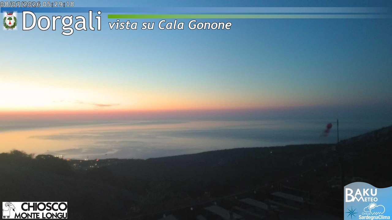 time-lapse frame, Monte Longu webcam