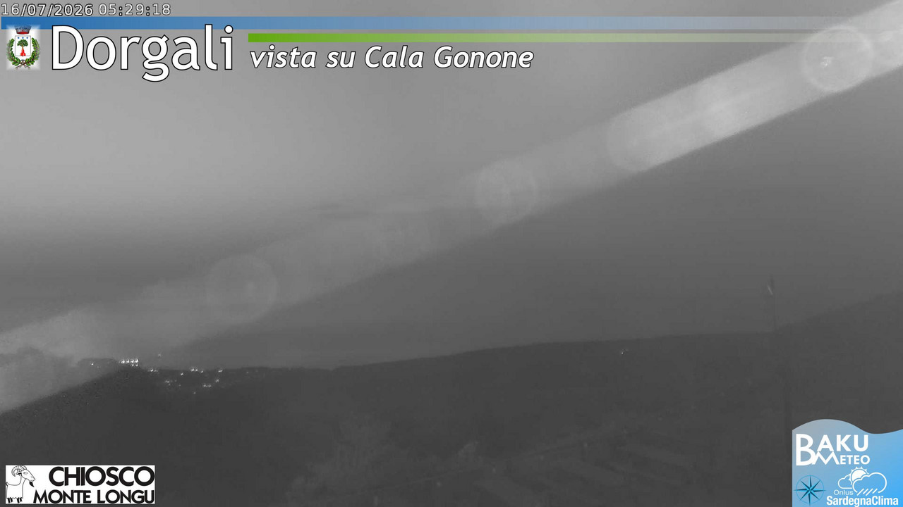 time-lapse frame, Monte Longu webcam