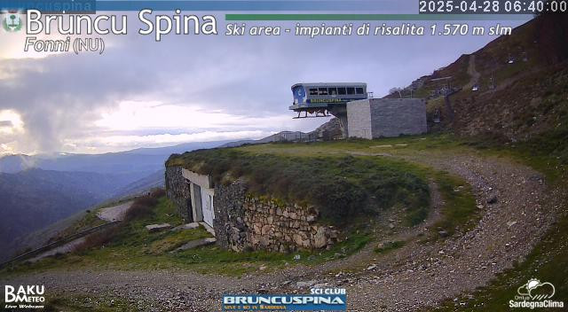 time-lapse frame, Bruncu Spina webcam