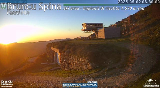 time-lapse frame, Bruncu Spina webcam
