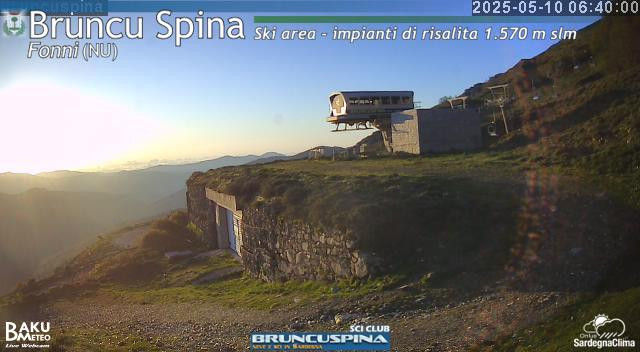 time-lapse frame, Bruncu Spina webcam