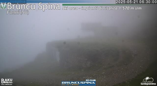 time-lapse frame, Bruncu Spina webcam
