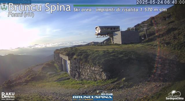 time-lapse frame, Bruncu Spina webcam