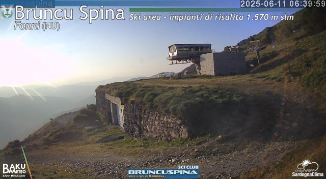 time-lapse frame, Bruncu Spina webcam