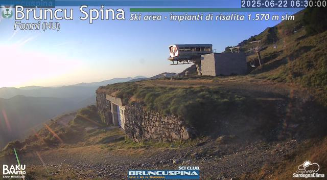 time-lapse frame, Bruncu Spina webcam