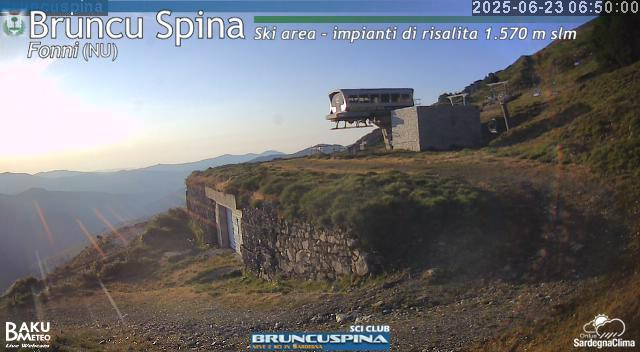 time-lapse frame, Bruncu Spina webcam