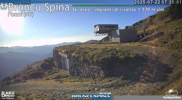 time-lapse frame, Bruncu Spina webcam