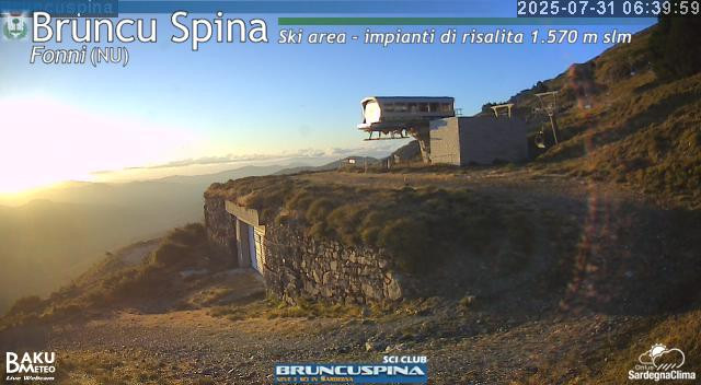 time-lapse frame, Bruncu Spina webcam