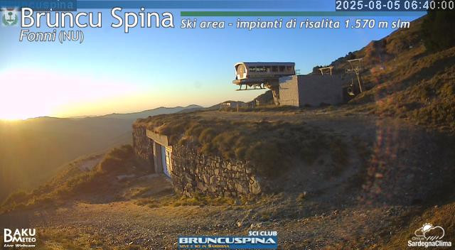 time-lapse frame, Bruncu Spina webcam
