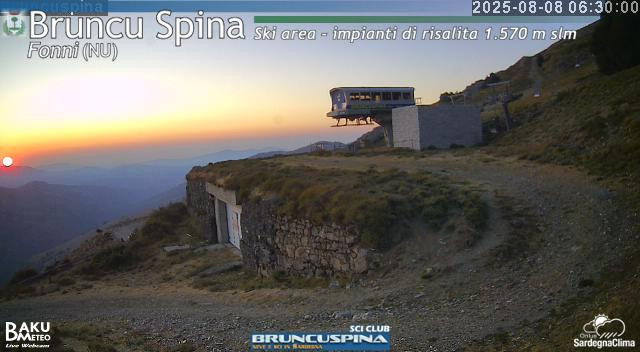 time-lapse frame, Bruncu Spina webcam