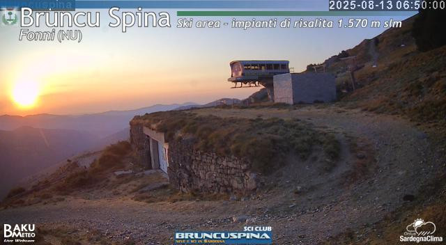 time-lapse frame, Bruncu Spina webcam
