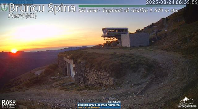 time-lapse frame, Bruncu Spina webcam