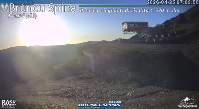 time-lapse frame, Bruncu Spina webcam