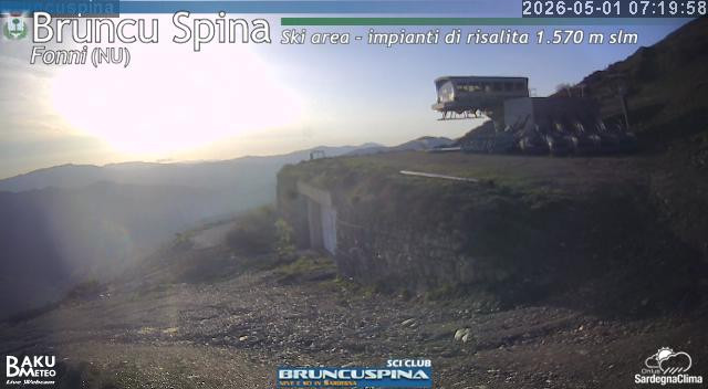 time-lapse frame, Bruncu Spina webcam