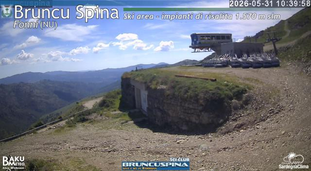 time-lapse frame, Bruncu Spina webcam