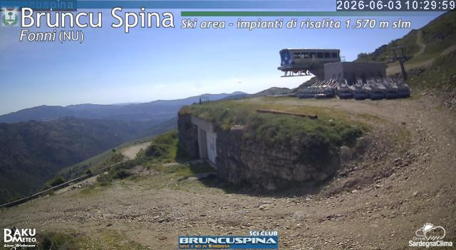 time-lapse frame, Bruncu Spina webcam